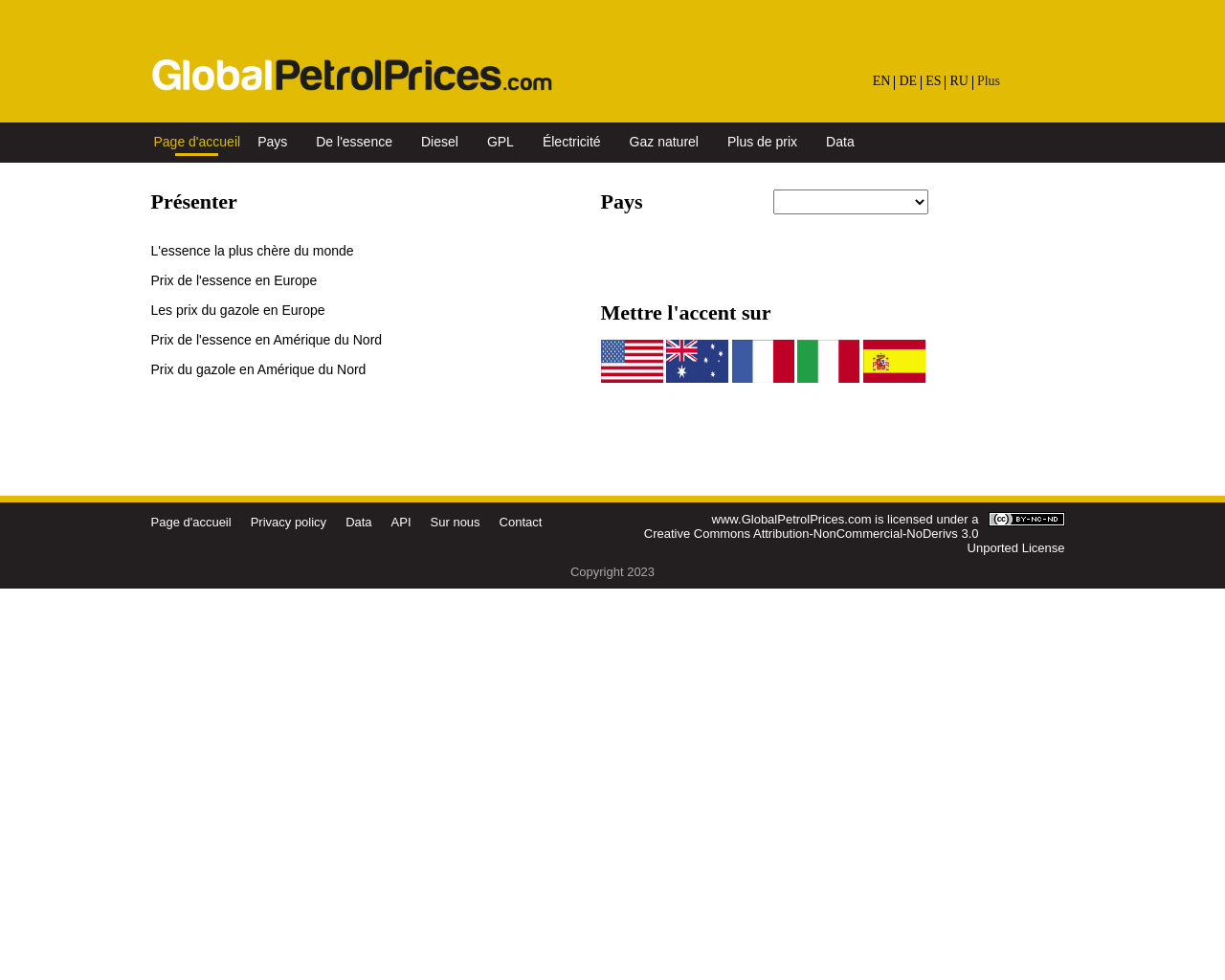 fr.globalpetrolprices.com