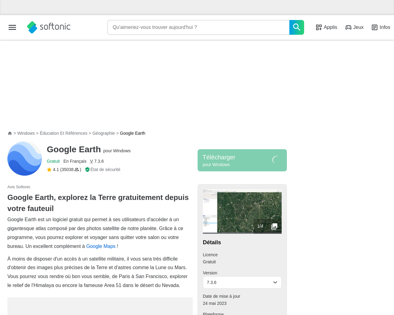 google-earth.fr.softonic.com
