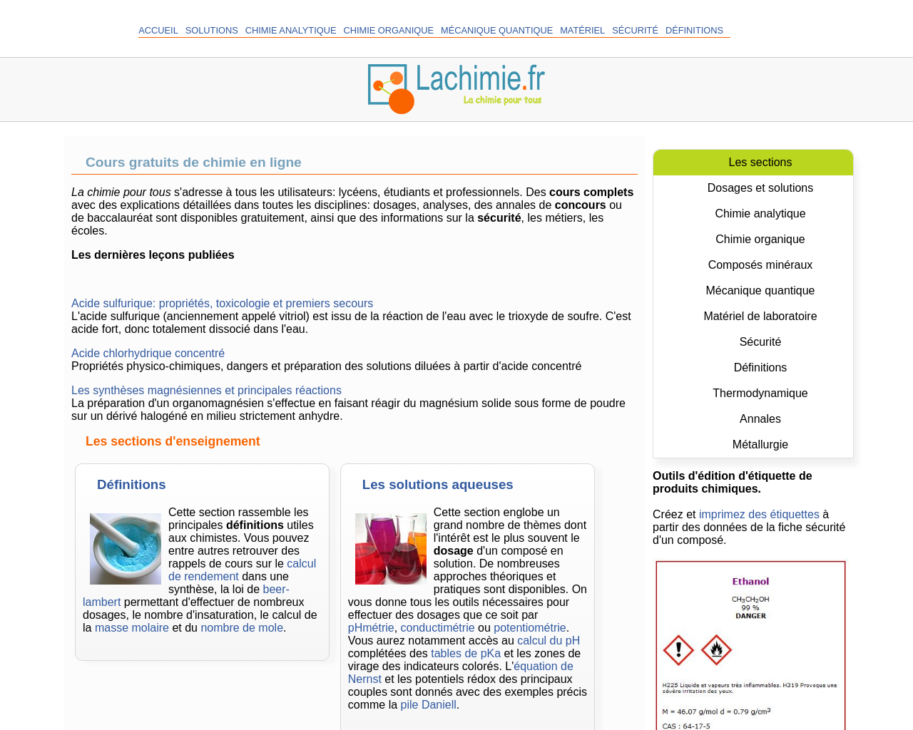 www.lachimie.fr