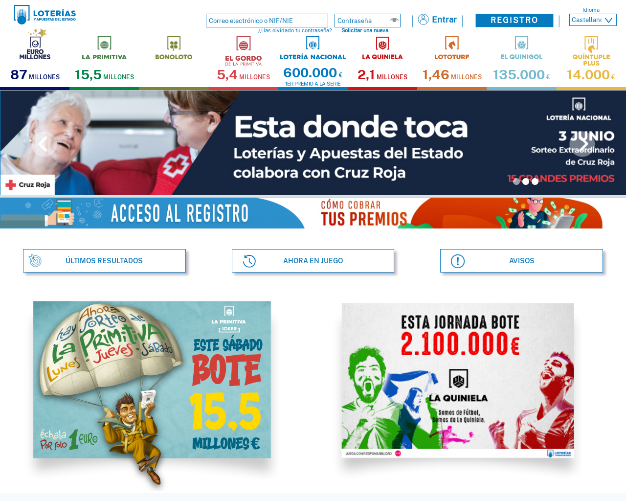 www.loteriasyapuestas.es