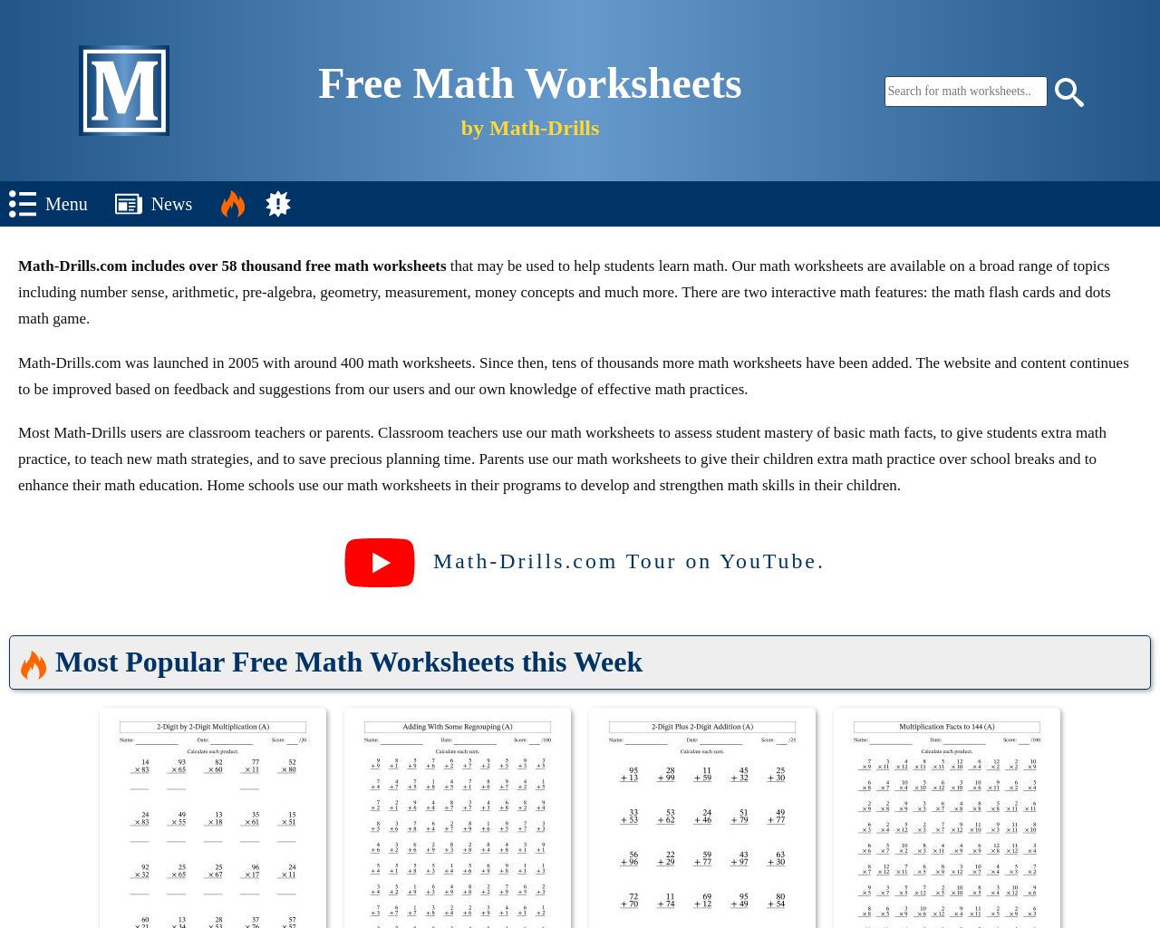 www.math-drills.com