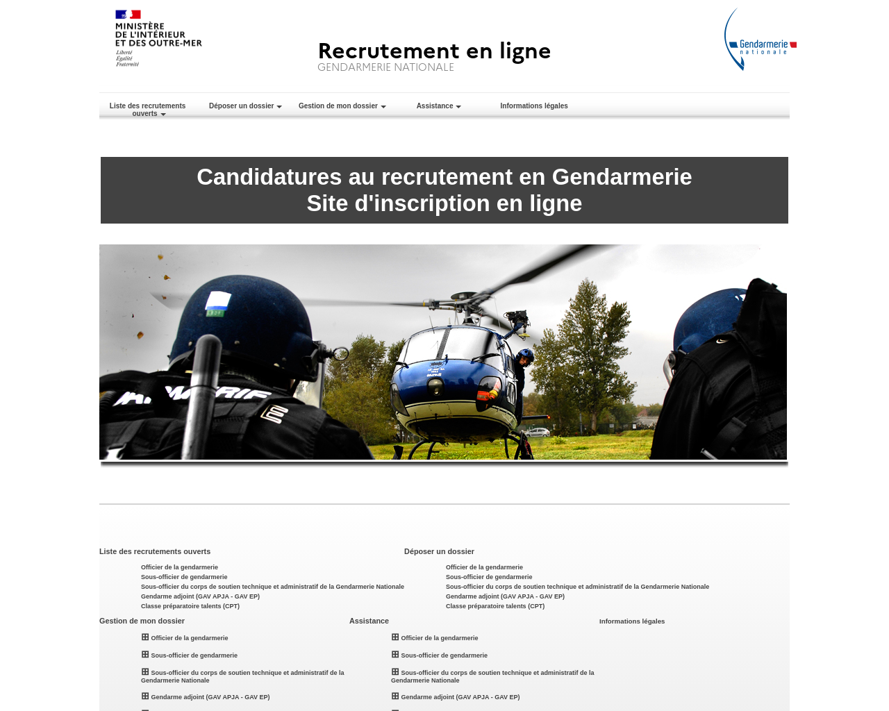 www.recrutementenligne.gendarmerie.interieur.gouv.fr