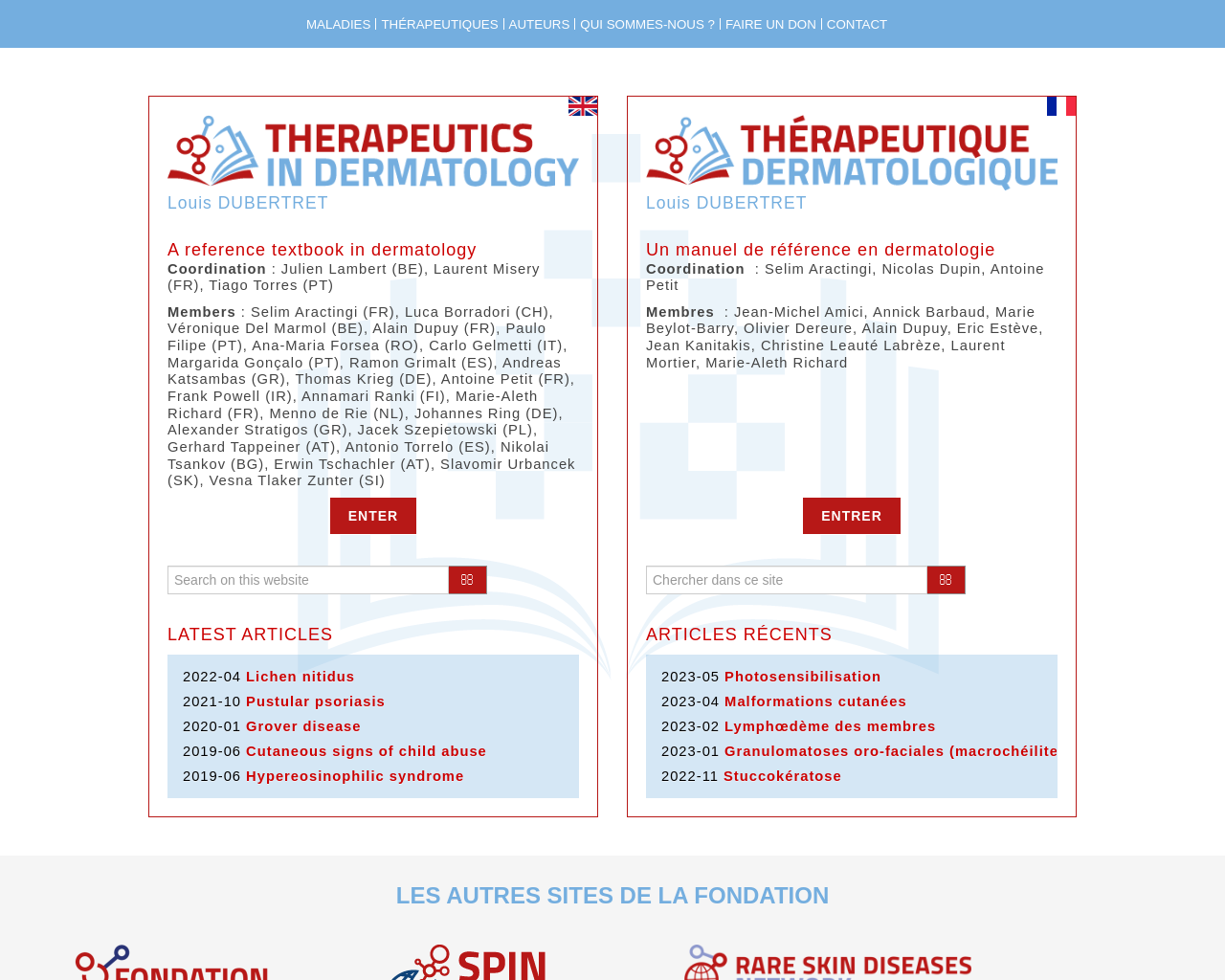 www.therapeutique-dermatologique.org